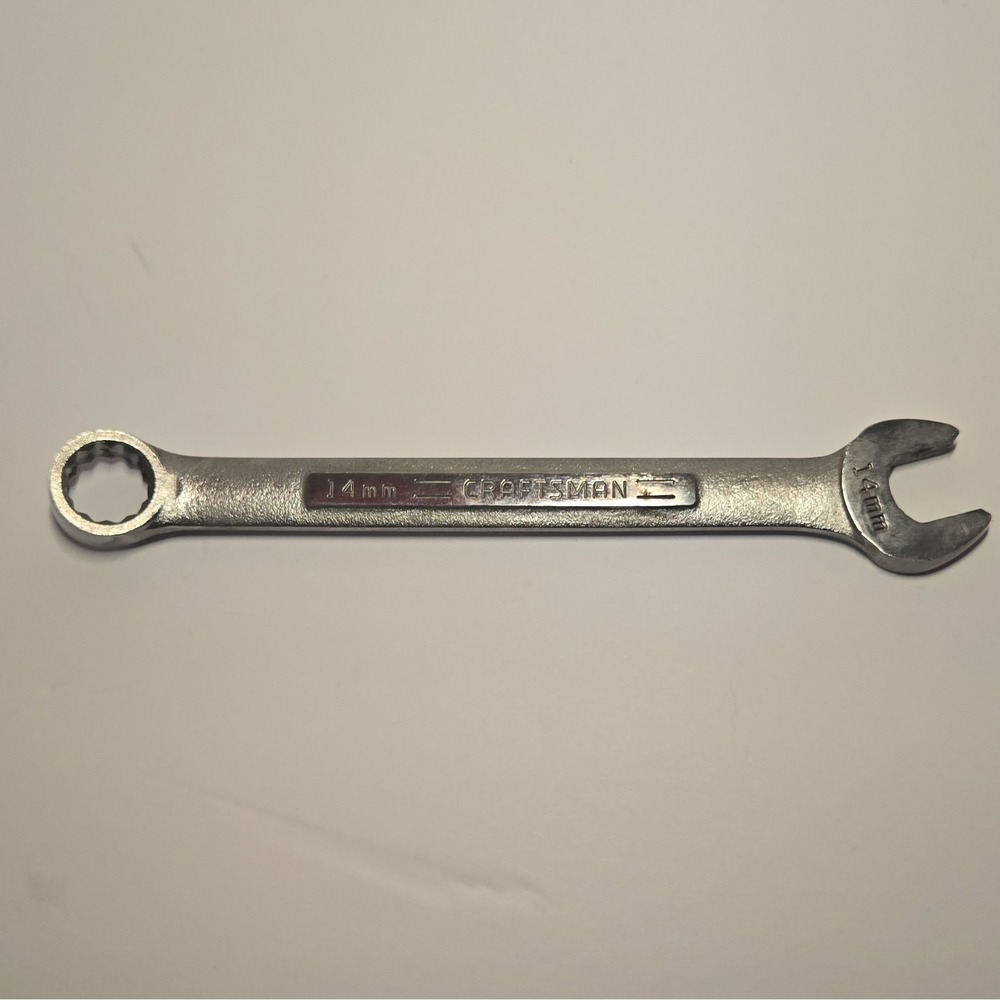 Vintage Craftsman 14mm 12-Point Combination Wrench VA Series 42918 Forged in USA